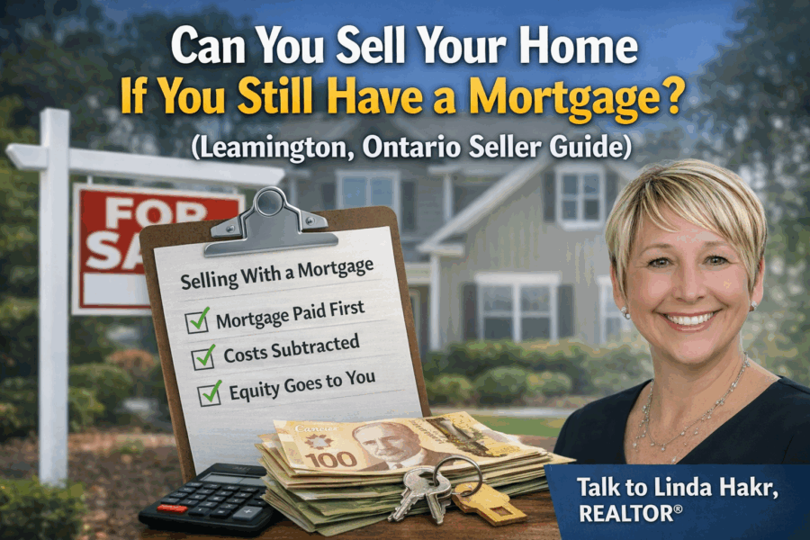 Linda Hakr REALTOR® Leamington Ontario seller guide showing how to sell a house with an existing mortgage and keep your home equity.