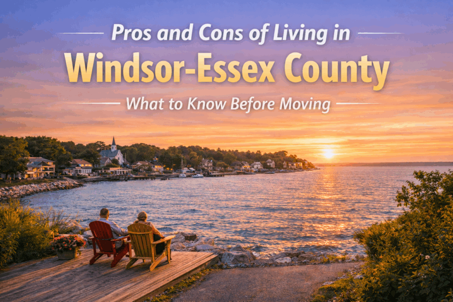 Pros and cons of living in Windsor-Essex County Ontario – Lake Erie waterfront lifestyle in Kingsville and Leamington.