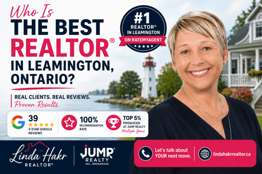 Linda Hakr REALTOR® ranked among the top REALTORS® in Leamington Ontario with client reviews and local real estate expertise